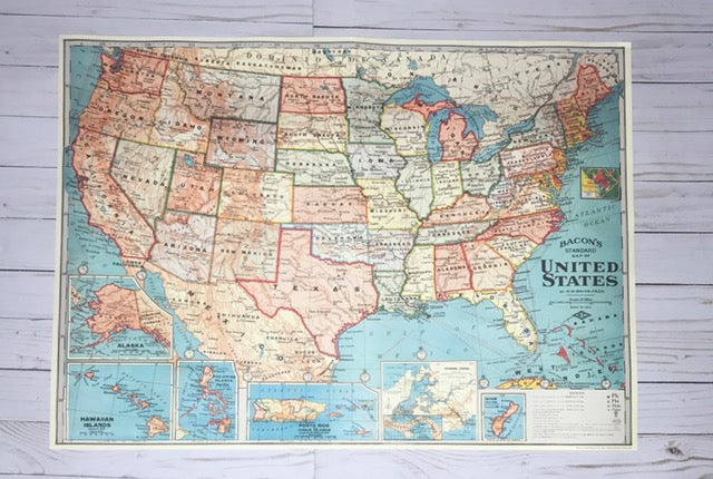 Spirit lead me (Hillsong) - 20x28 United States of America Map