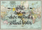 Spirit lead me (Hillsong) - 20x28 Multi-Color World Map